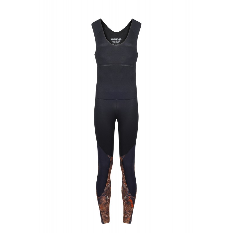 ATLANT BROWN- PRO LONG JOHN 5 MM - OPEN CELL | NYLON | Echipament Spearfishing | Costume neopren